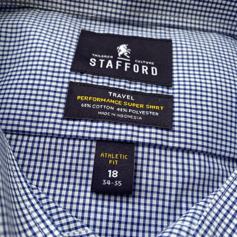 Stafford Travel Performance Super Men’s Shirt - Picture 3 of 4